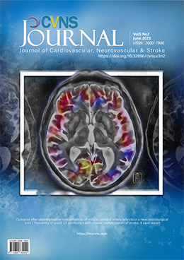 					View Vol. 3 No. 2 (2021): Journal of Cardiovascular, Neurovascular & Stroke
				