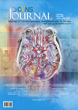 					View Vol. 4 No. 1 (2022): Journal of Cardiovascular, Neurovascular & Stroke
				